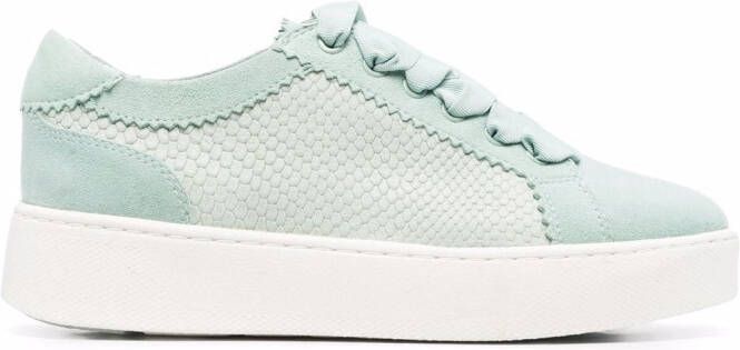 Geox Skyely snakeskin-effect sneakers Blue