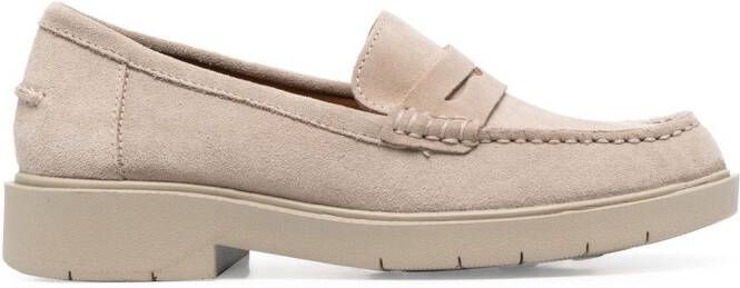 Geox Spherica suede loafers Neutrals
