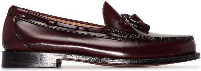 G.H. Bass & Co. Weejun Larkin tassel-trimmed leather loafers Brown