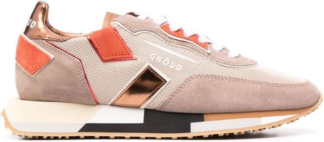 GHŌUD rush low panelled sneakers Neutrals