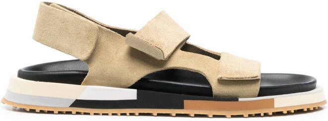 GHŌUD suede touch-strap sandals Neutrals