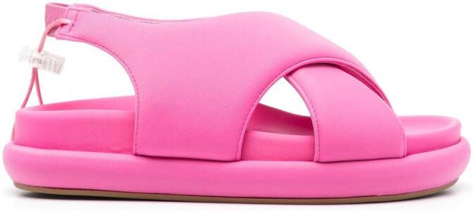 GIABORGHINI 35mm chunky open-toe sandals Pink