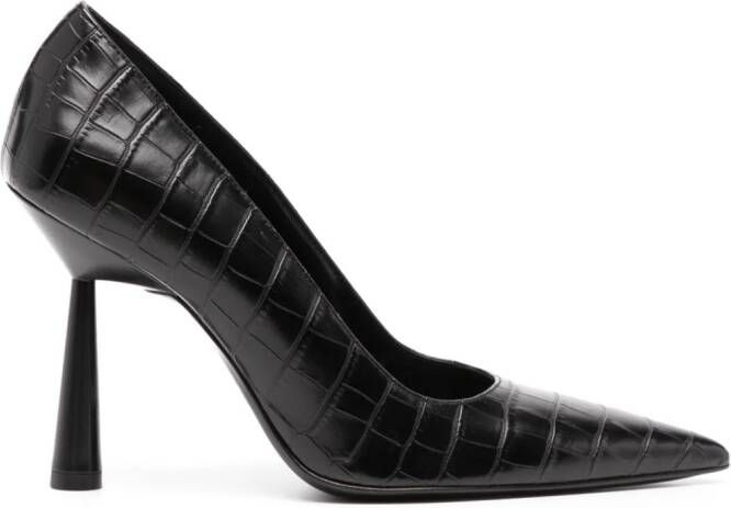 GIABORGHINI Balantine 70mm leather pumps Black