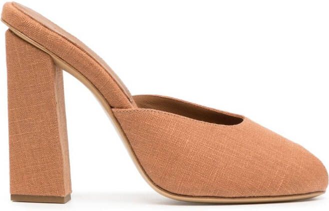 GIABORGHINI GIA RHW Rosie 38mm mules Brown