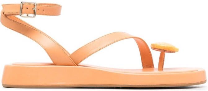 GIABORGHINI open-toe sandals Orange