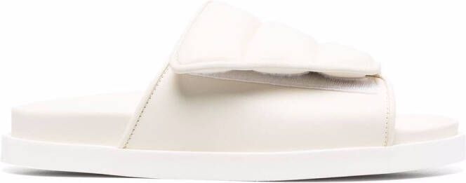 GIABORGHINI padded slip-on sandals Neutrals