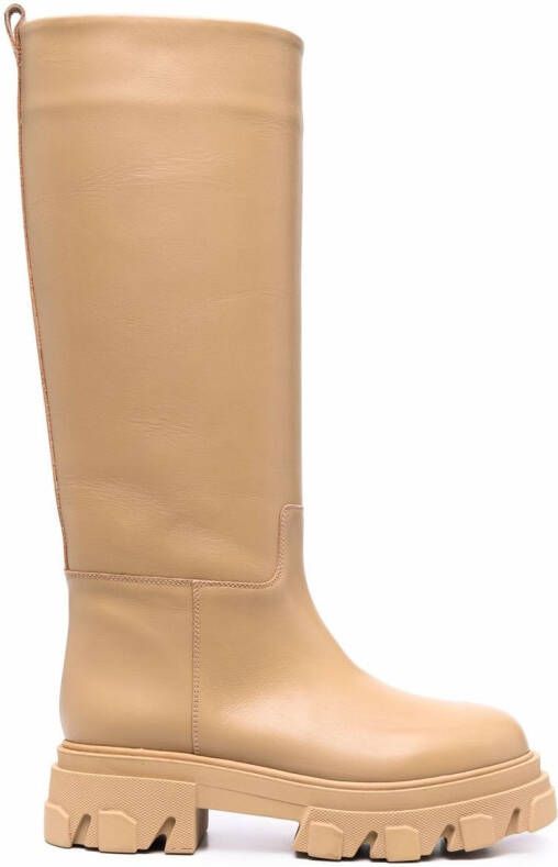 GIABORGHINI Perni 07 leather boots Neutrals