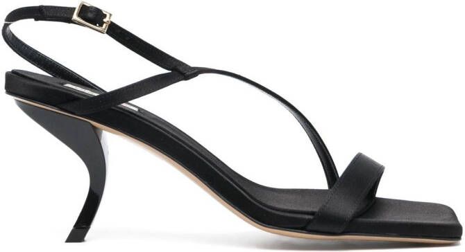 GIABORGHINI Rosie 21 satin sandals Black