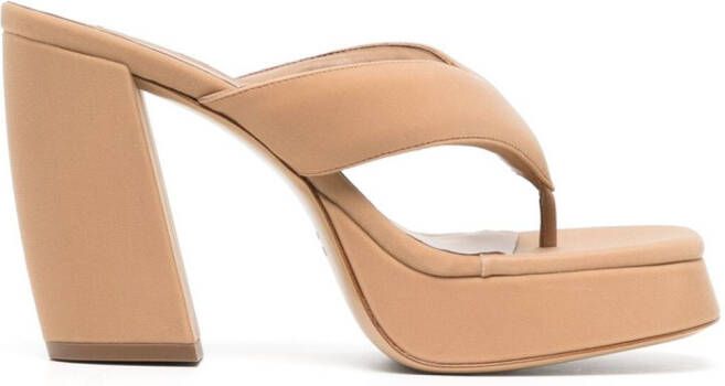 GIABORGHINI thong-strap 110mm sandals Neutrals