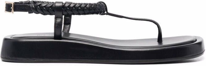 GIABORGHINI x Rosie Huntington-Whiteley thong sandals Black