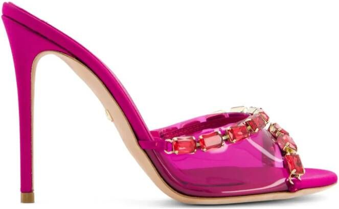 Giambattista Valli 90mm crystal-embellished sandals Pink