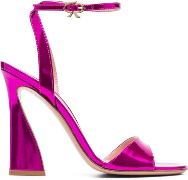 Gianvito Rossi 110mm curved-heel sandals Pink