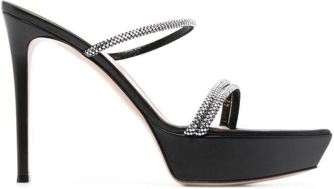Gianvito Rossi Cannes 120mm platform sandals Black