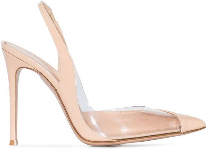 Gianvito Rossi 150mm slingback pumps Neutrals
