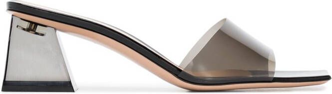 Gianvito Rossi Cosmic 55mm transparent mules Black