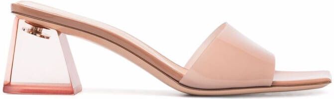 Gianvito Rossi Cosmic 55mm mules Neutrals