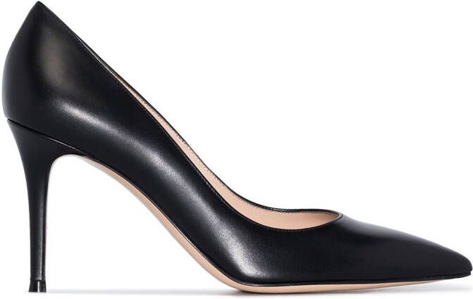 Gianvito Rossi Gianvito 85mm leather pumps Black