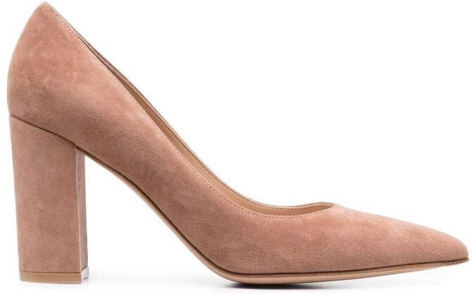 Gianvito Rossi Piper 85mm pointed-toe pumps Neutrals