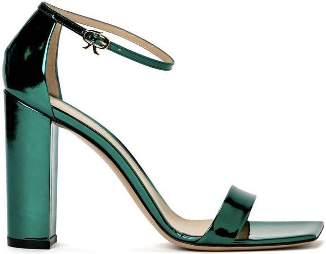 Gianvito Rossi 95mm patent leather sandals Green