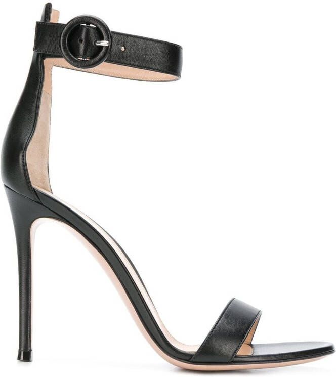 Gianvito Rossi Portofino 105mm leather sandals Black