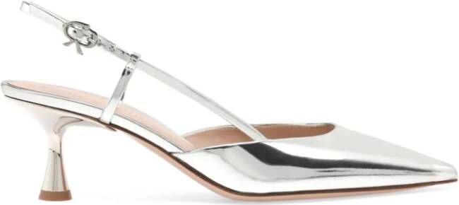 Gianvito Rossi Ascent 55mm leather pumps Silver