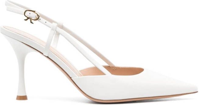 Gianvito Rossi Ascent 85mm slingback pumps White