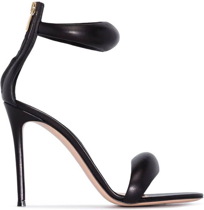 Gianvito Rossi Bijoux 105mm leather sandals Black