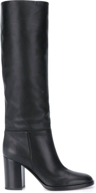 Gianvito Rossi Santiago 85mm knee-high boots Black