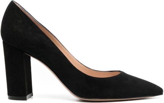 Gianvito Rossi Piper 85mm suede pumps Black