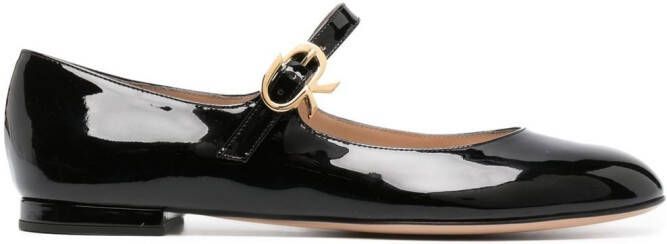 Gianvito Rossi Mary Ribbon flat pumps Black