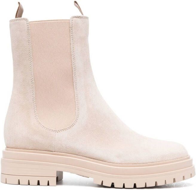 Gianvito Rossi Chester suede ankle boots Neutrals