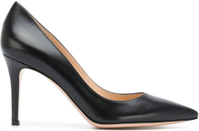 Gianvito Rossi Gianvito 85mm leather pumps Black