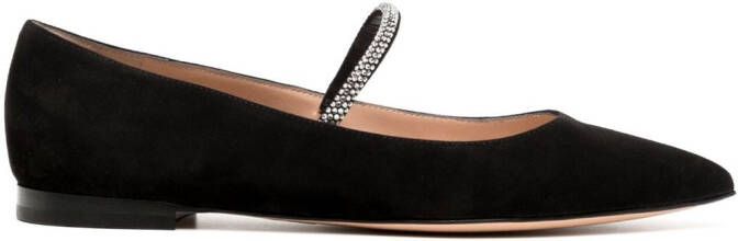 Gianvito Rossi crystal-embellished pointed-toe pumps Black