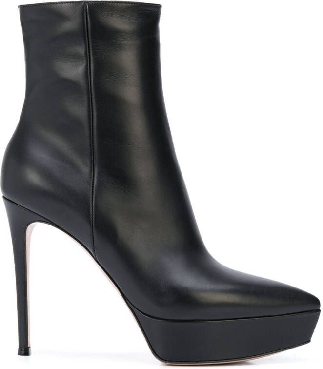 Gianvito Rossi Dasha 115mm platform booties Black