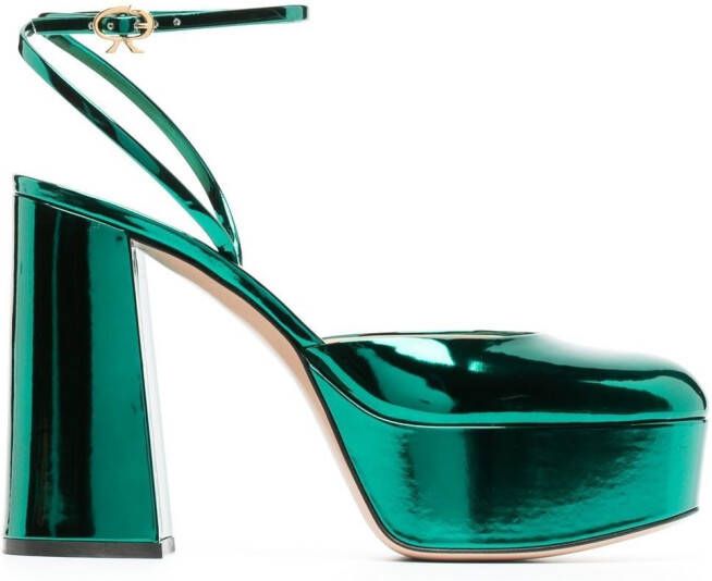 Gianvito Rossi Dua 70mm platform pumps Green