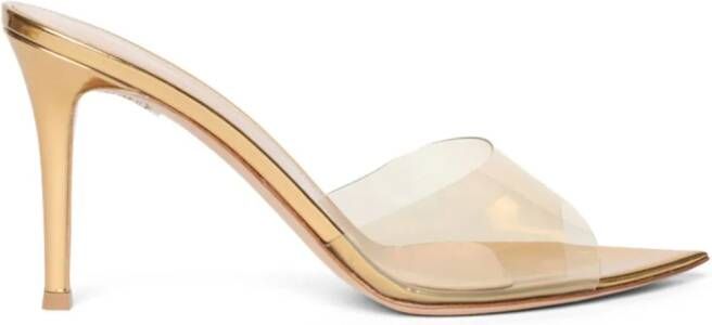 Gianvito Rossi Elle 85mm mules Neutrals