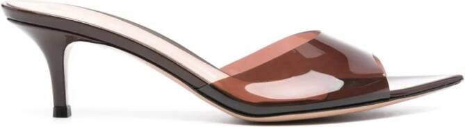 Gianvito Rossi 55mm Elle sandals Brown