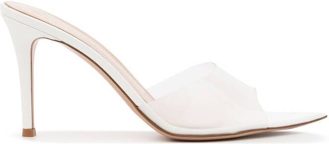 Gianvito Rossi 85mm Elle open-toe sandals White
