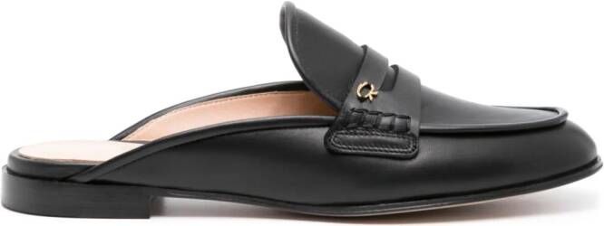 Gianvito Rossi Florio leather mules Black