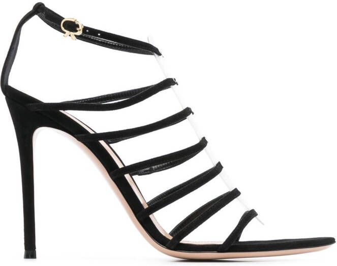 Gianvito Rossi Ribbon 105mm strappy sandals Black