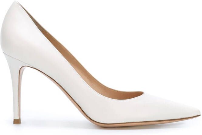 Gianvito Rossi Gianvito 85mm leather pumps White