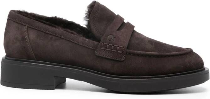 Gianvito Rossi Harris round-toe loafers Brown