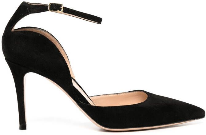 Gianvito Rossi Hayette 85mm suede pumps Black
