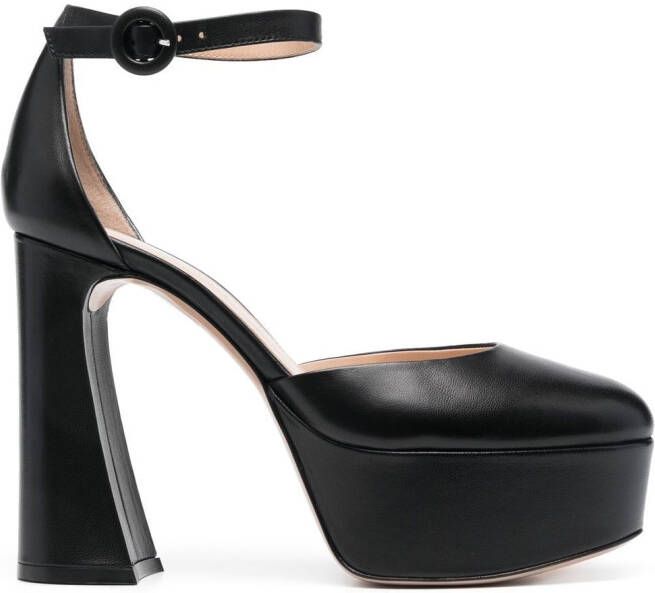 Gianvito Rossi Holly D'Orsay platform pumps Black