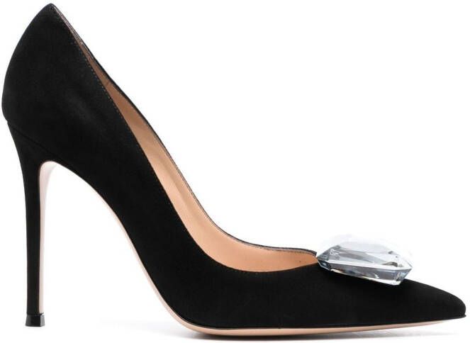 Gianvito Rossi Jaipur 105mm suede pumps Black