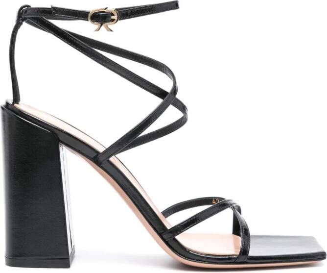 Gianvito Rossi leather 105mm sandals Black