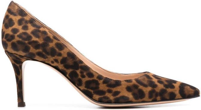 Gianvito Rossi Gianvito 70mm suede pumps Brown
