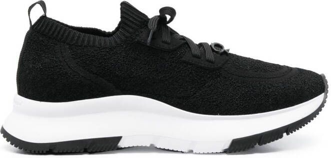 Gianvito Rossi Glover bouclè low-top sneakers Black