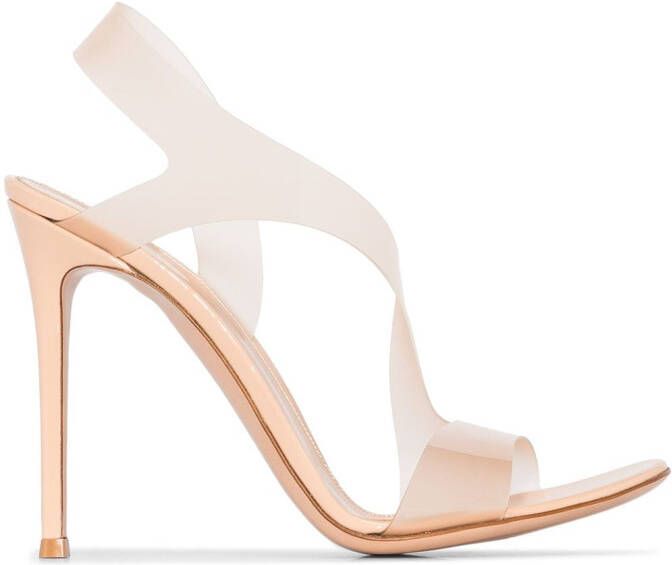 Gianvito Rossi Metropolis 105mm sandals Neutrals