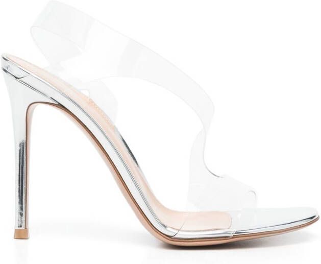 Gianvito Rossi 105mm Metropolis sandals Silver